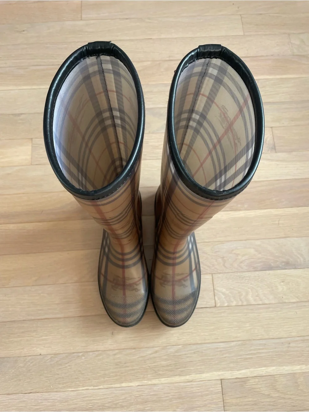 Burberry Classic Plaid Rain Boots